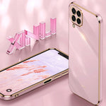 Custodia per telefono in TPU elettrolitico 6D con bordo dritto XINLI, For Samsung Galaxy M33 5G, For Samsung Galaxy M23 5G, For Samsung Galaxy F13 4G