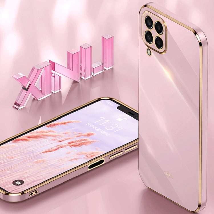 Custodia per telefono in TPU elettrolitico 6D con bordo dritto XINLI, For Samsung Galaxy M33 5G, For Samsung Galaxy M23 5G, For Samsung Galaxy F13 4G