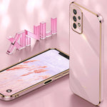 Custodia per telefono in TPU elettrolitico 6D con bordo dritto XINLI, For Samsung Galaxy A13 4G, For Samsung Galaxy A13 5G, For Samsung Galaxy A04 4G