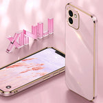 Custodia per telefono in TPU elettrolitico 6D con bordo dritto XINLI, For Samsung Galaxy A03, For Samsung Galaxy A03s, For Samsung Galaxy A50