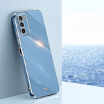 Custodia per telefono in TPU elettrolitico 6D con bordo dritto XINLI, For Samsung Galaxy A03, For Samsung Galaxy A03s, For Samsung Galaxy A50