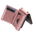 Custodia in pelle per telefono pieghevole con cerniera laterale N.BEKUS, For Samsung Galaxy Z Flip3 5G, For Samsung Galaxy Z Flip4