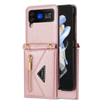 Custodia in pelle per telefono pieghevole con cerniera laterale N.BEKUS, For Samsung Galaxy Z Flip3 5G, For Samsung Galaxy Z Flip4
