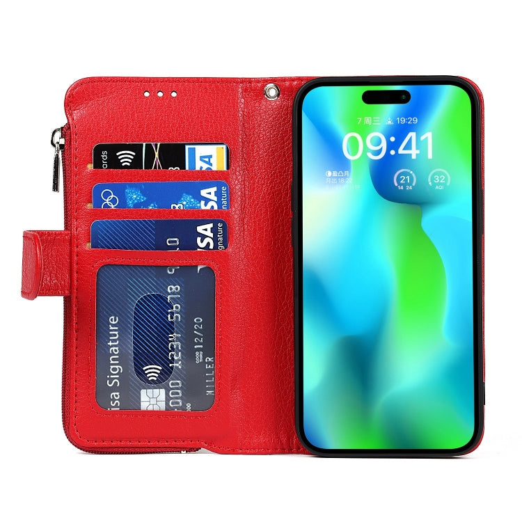 Custodia per telefono in pelle con cerniera in microfibra, For iPhone 14 Pro Max, For iPhone 14 Pro, For iPhone 14, For iPhone 14 Plus