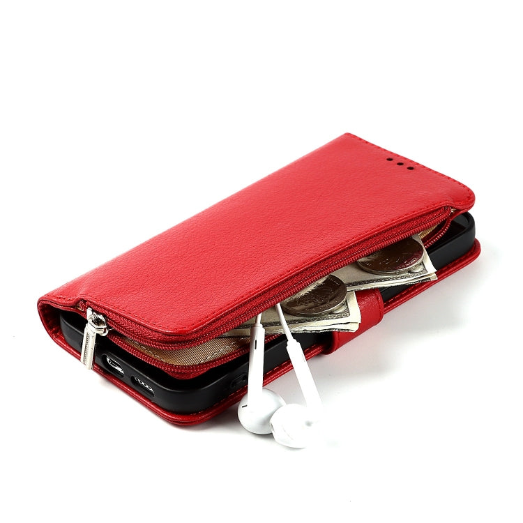 Custodia per telefono in pelle con cerniera in microfibra, For iPhone 14 Pro Max, For iPhone 14 Pro, For iPhone 14, For iPhone 14 Plus