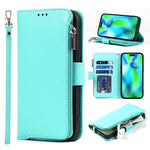 Custodia per telefono in pelle con cerniera in microfibra, For iPhone 14 Pro Max, For iPhone 14 Pro, For iPhone 14, For iPhone 14 Plus