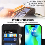 Custodia per telefono in pelle PU + TPU antiurto, For iPhone 14 Pro Max, For iPhone 14 Pro, For iPhone 14, For iPhone 14 Plus