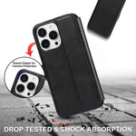Custodia per telefono in pelle PU + TPU antiurto, For iPhone 14 Pro Max, For iPhone 14 Pro, For iPhone 14, For iPhone 14 Plus