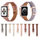 Cinturino in vera pelle traspirante per Apple Watch, Series 8&7 45mm / SE 2&6&SE&5&4 44mm / 3&2&1 42mm, Series 8&7 41mm / SE 2&6&SE&5&4 40mm / 3&2&1 38mm