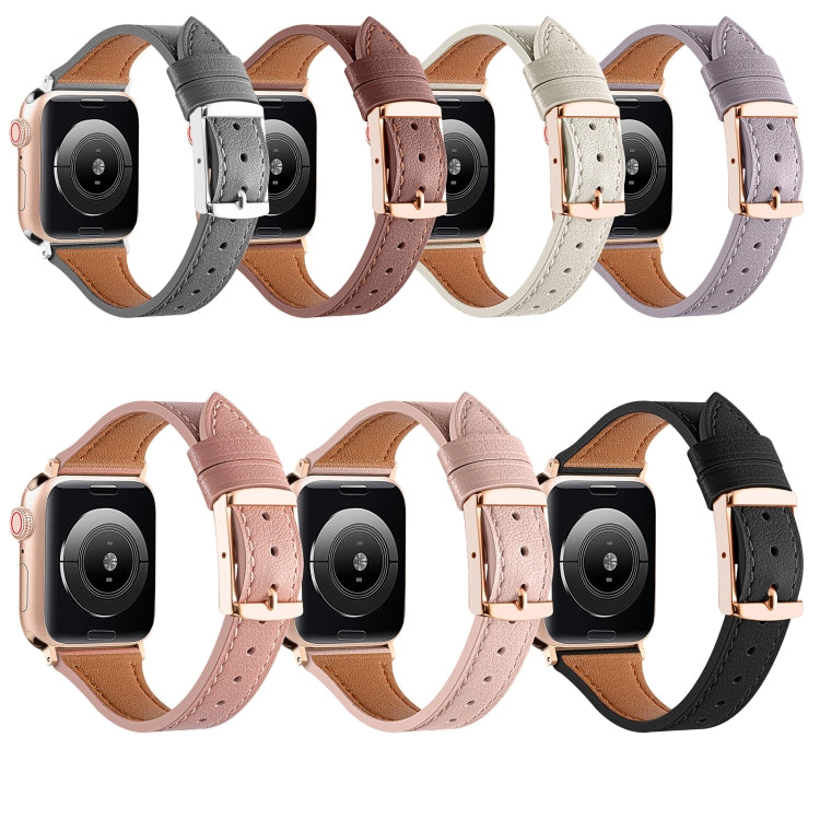 Cinturino in vera pelle traspirante per Apple Watch, Series 8&7 45mm / SE 2&6&SE&5&4 44mm / 3&2&1 42mm, Series 8&7 41mm / SE 2&6&SE&5&4 40mm / 3&2&1 38mm