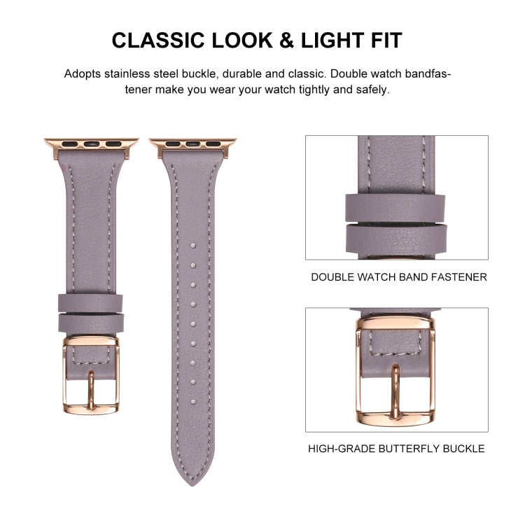 Cinturino in vera pelle traspirante per Apple Watch, Series 8&7 45mm / SE 2&6&SE&5&4 44mm / 3&2&1 42mm, Series 8&7 41mm / SE 2&6&SE&5&4 40mm / 3&2&1 38mm