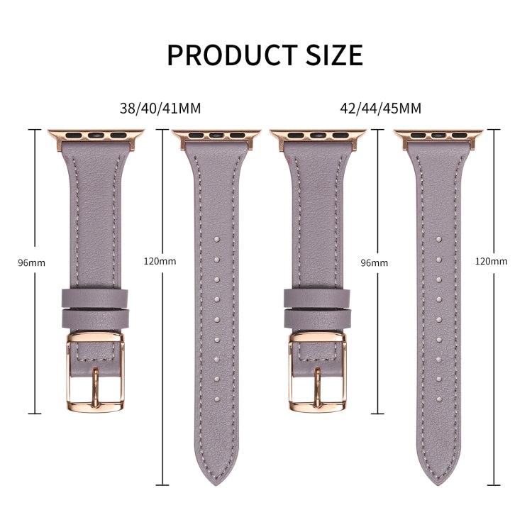 Cinturino in vera pelle traspirante per Apple Watch, Series 8&7 45mm / SE 2&6&SE&5&4 44mm / 3&2&1 42mm, Series 8&7 41mm / SE 2&6&SE&5&4 40mm / 3&2&1 38mm