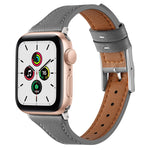 Cinturino in vera pelle traspirante per Apple Watch, Series 8&7 45mm / SE 2&6&SE&5&4 44mm / 3&2&1 42mm, Series 8&7 41mm / SE 2&6&SE&5&4 40mm / 3&2&1 38mm