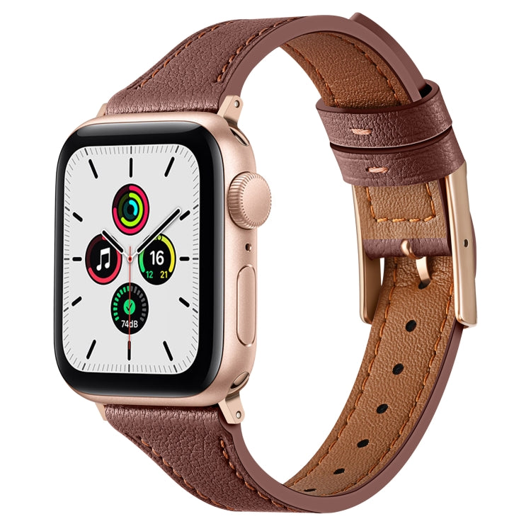 Cinturino in vera pelle traspirante per Apple Watch, Series 8&7 45mm / SE 2&6&SE&5&4 44mm / 3&2&1 42mm, Series 8&7 41mm / SE 2&6&SE&5&4 40mm / 3&2&1 38mm