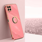 XINLI custodia per telefono in TPU elettrolitico con bordo dritto 6D con supporto per anello, For Samsung Galaxy Note10, For Samsung Galaxy M53 5G, For Samsung Galaxy M51