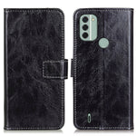 Custodia per cellulare in pelle a vibrazione orizzontale con struttura retrò Crazy Horse, For Nokia C31, For Samsung Galaxy A34 5G