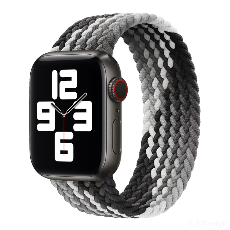 Cinturino intrecciato in nylon a giro singolo per Apple Watch Series 8&7 41mm / SE 2&6&SE&5&4 40mm / 3&2&1 38mm, For Apple Watch Series 8&7 41mm,145mm