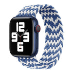 Cinturino intrecciato in nylon a giro singolo per Apple Watch Series 8&7 41mm / SE 2&6&SE&5&4 40mm / 3&2&1 38mm, For Apple Watch Series 8&7 41mm,155mm