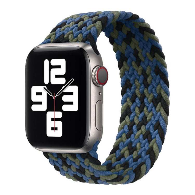 Cinturino intrecciato in nylon a giro singolo per Apple Watch Series 8&7 41mm / SE 2&6&SE&5&4 40mm / 3&2&1 38mm, For Apple Watch Series 8&7 41mm,155mm