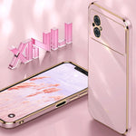 Custodia per telefono in TPU elettrolitico 6D con bordo dritto XINLI, For Xiaomi Poco M4 5G, For Xiaomi Poco M4 Pro, For Xiaomi Poco C40
