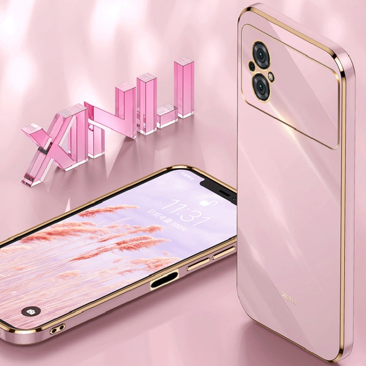 Custodia per telefono in TPU elettrolitico 6D con bordo dritto XINLI, For Xiaomi Poco M4 5G, For Xiaomi Poco M4 Pro, For Xiaomi Poco C40