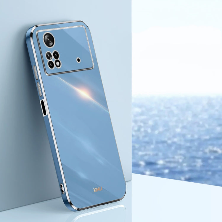 Custodia per telefono in TPU elettrolitico 6D con bordo dritto XINLI, For Xiaomi Poco M4 5G, For Xiaomi Poco M4 Pro, For Xiaomi Poco C40
