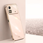 Custodia per telefono in TPU elettrolitico 6D con bordo dritto XINLI, For Xiaomi Poco M4 5G, For Xiaomi Poco M4 Pro, For Xiaomi Poco C40
