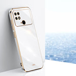 Custodia per telefono in TPU elettrolitico 6D con bordo dritto XINLI, For Xiaomi Poco M4 5G, For Xiaomi Poco M4 Pro, For Xiaomi Poco C40
