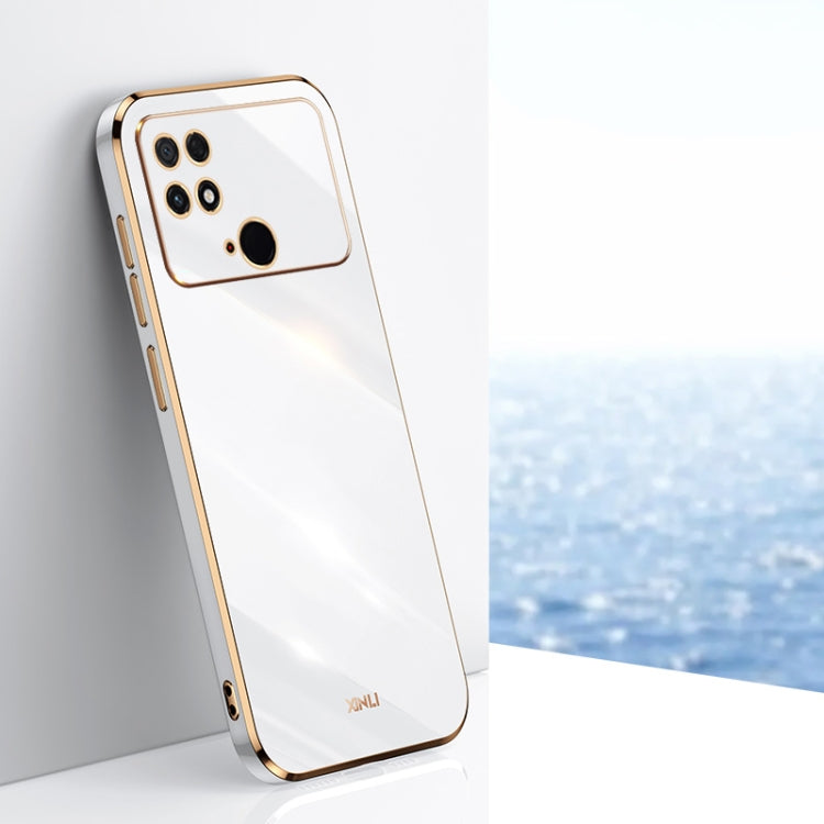 Custodia per telefono in TPU elettrolitico 6D con bordo dritto XINLI, For Xiaomi Poco M4 5G, For Xiaomi Poco M4 Pro, For Xiaomi Poco C40