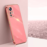 Custodia per telefono in TPU elettrolitico 6D con bordo dritto XINLI, For Xiaomi 12, For Xiaomi 12T Pro, For Xiaomi 12 Lite