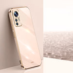 Custodia per telefono in TPU elettrolitico 6D con bordo dritto XINLI, For Xiaomi 12, For Xiaomi 12T Pro, For Xiaomi 12 Lite
