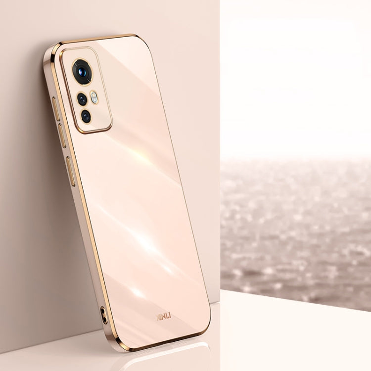 Custodia per telefono in TPU elettrolitico 6D con bordo dritto XINLI, For Xiaomi 12, For Xiaomi 12T Pro, For Xiaomi 12 Lite