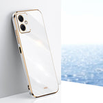 Custodia per telefono in TPU elettrolitico 6D con bordo dritto XINLI, For Xiaomi Redmi Note 12 China, For Xiaomi Redmi Note 12 Pro 5G China, For Xiaomi Redmi Note 12 Pro+ China