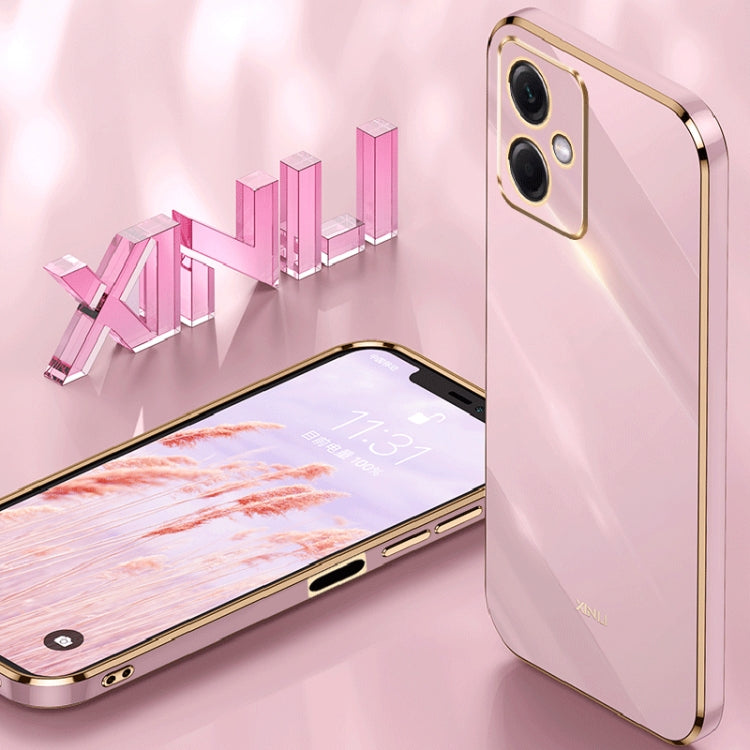 Custodia per telefono in TPU elettrolitico 6D con bordo dritto XINLI, For Xiaomi Redmi Note 12 China, For Xiaomi Redmi Note 12 Pro 5G China, For Xiaomi Redmi Note 12 Pro+ China