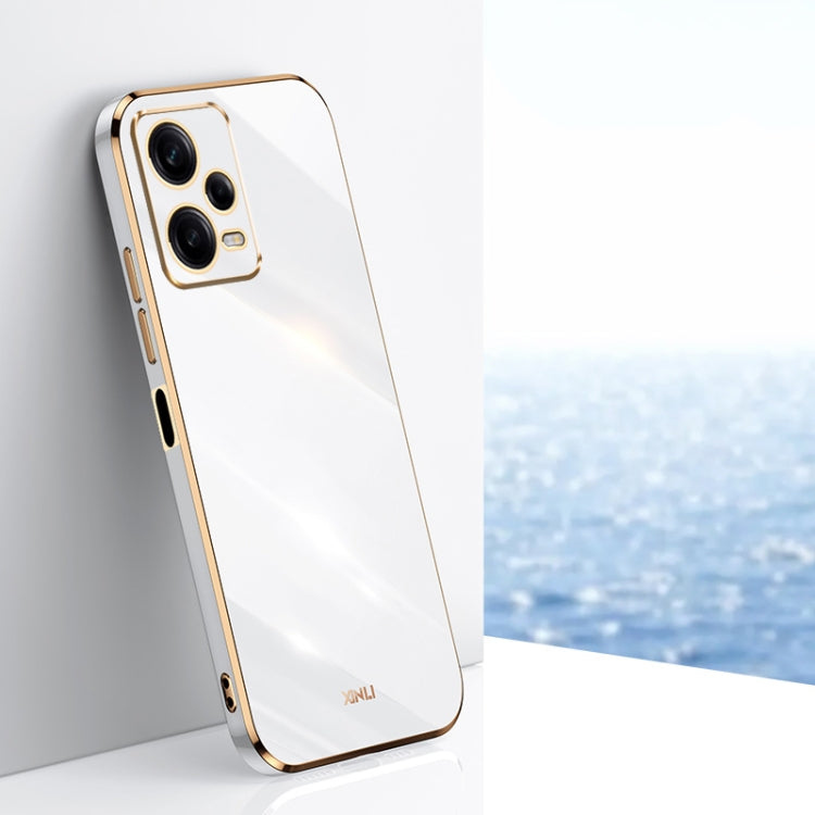 Custodia per telefono in TPU elettrolitico 6D con bordo dritto XINLI, For Xiaomi Redmi Note 12 China, For Xiaomi Redmi Note 12 Pro 5G China, For Xiaomi Redmi Note 12 Pro+ China