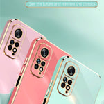 Custodia per telefono in TPU elettrolitico 6D con bordo dritto XINLI, For Xiaomi Redmi Note 11 4G Foreign, For Xiaomi Redmi Note 11E, For Xiaomi Redmi Note 11 Pro 4G/5G Foreign