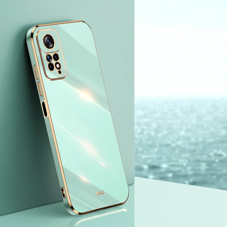 Custodia per telefono in TPU elettrolitico 6D con bordo dritto XINLI, For Xiaomi Redmi Note 11 4G Foreign, For Xiaomi Redmi Note 11E, For Xiaomi Redmi Note 11 Pro 4G/5G Foreign