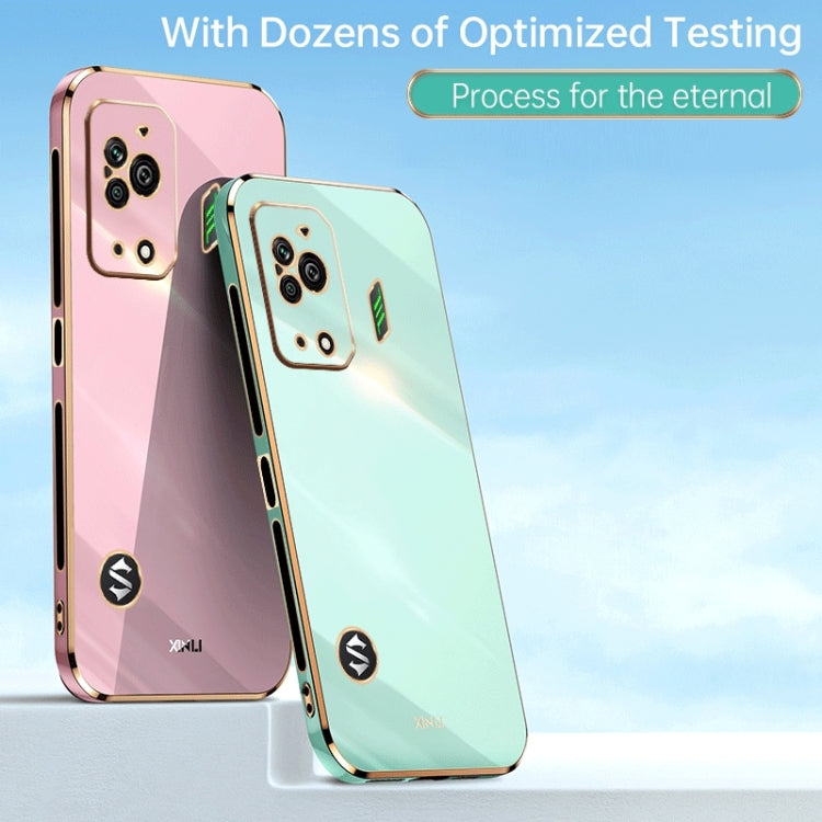 Custodia per telefono in TPU elettrolitico 6D con bordo dritto XINLI, For Xiaomi Black Shark 5, For Xiaomi Black Shark 5 Pro