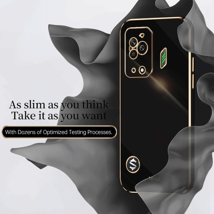 Custodia per telefono in TPU elettrolitico 6D con bordo dritto XINLI, For Xiaomi Black Shark 5, For Xiaomi Black Shark 5 Pro