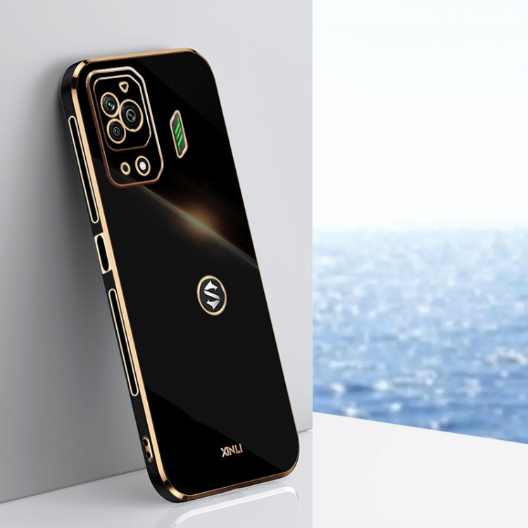 Custodia per telefono in TPU elettrolitico 6D con bordo dritto XINLI, For Xiaomi Black Shark 5, For Xiaomi Black Shark 5 Pro