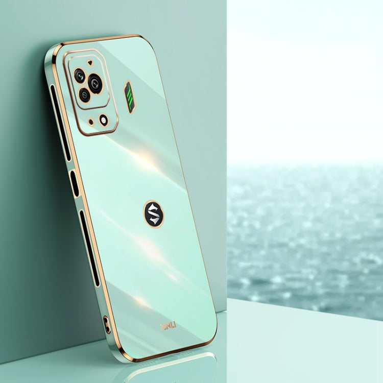 Custodia per telefono in TPU elettrolitico 6D con bordo dritto XINLI, For Xiaomi Black Shark 5, For Xiaomi Black Shark 5 Pro