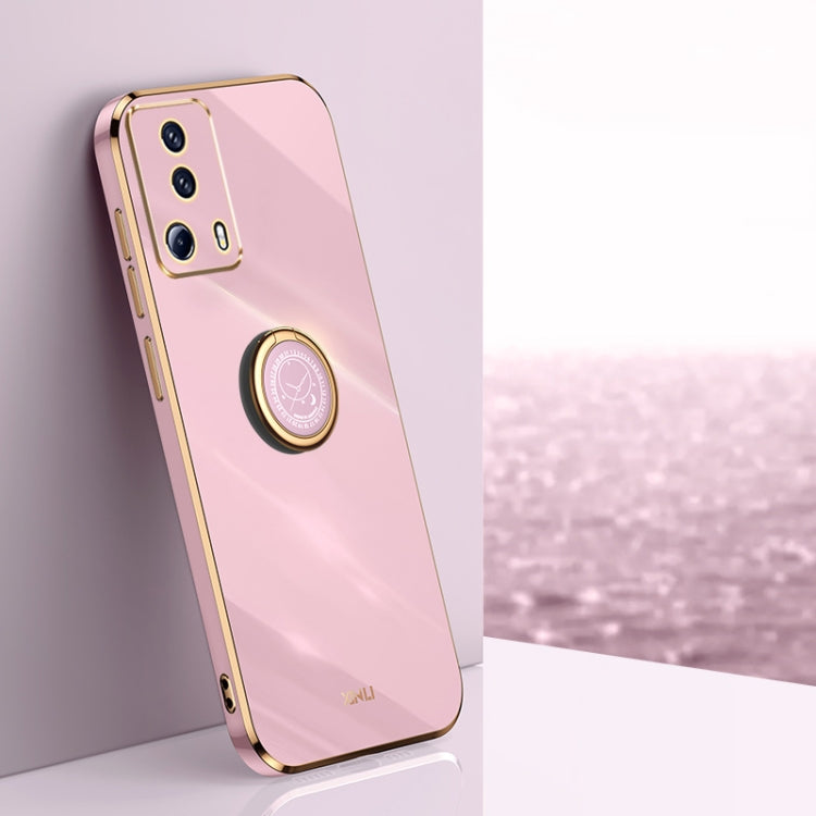 XINLI custodia per telefono in TPU elettrolitico con bordo dritto 6D con supporto per anello, For Xiaomi Poco X4 Pro 5G, For Xiaomi Civi 2, For Xiaomi 13