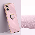 XINLI custodia per telefono in TPU elettrolitico con bordo dritto 6D con supporto per anello, For Xiaomi Redmi Note 12 China, For Xiaomi Redmi Note 12 Pro 5G China, For Xiaomi Redmi Note 12 Pro+ China