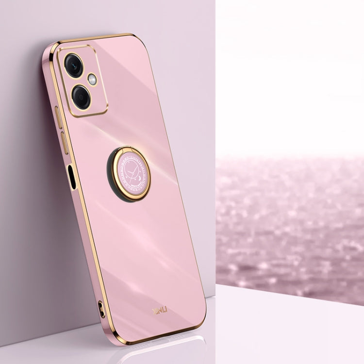 XINLI custodia per telefono in TPU elettrolitico con bordo dritto 6D con supporto per anello, For Xiaomi Redmi Note 12 China, For Xiaomi Redmi Note 12 Pro 5G China, For Xiaomi Redmi Note 12 Pro+ China
