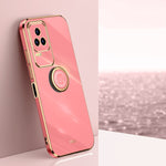 XINLI custodia per telefono in TPU elettrolitico con bordo dritto 6D con supporto per anello, For Xiaomi Redmi Note 11T Pro, For Xiaomi Redmi K50, For Xiaomi Redmi K50 Ultra