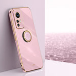 XINLI custodia per telefono in TPU elettrolitico con bordo dritto 6D con supporto per anello, For Xiaomi Redmi Note 11T Pro, For Xiaomi Redmi K50, For Xiaomi Redmi K50 Ultra
