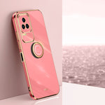 XINLI custodia per telefono in TPU elettrolitico con bordo dritto 6D con supporto per anello, For Xiaomi Redmi K50 Pro, For Xiaomi Redmi K50 Gaming, For Xiaomi Redmi A1 4G