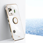 XINLI custodia per telefono in TPU elettrolitico con bordo dritto 6D con supporto per anello, For Xiaomi Black Shark 5, For Xiaomi Black Shark 5 Pro