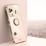 XINLI custodia per telefono in TPU elettrolitico con bordo dritto 6D con supporto per anello, For Xiaomi Black Shark 5, For Xiaomi Black Shark 5 Pro