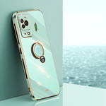 XINLI custodia per telefono in TPU elettrolitico con bordo dritto 6D con supporto per anello, For Xiaomi Black Shark 5, For Xiaomi Black Shark 5 Pro